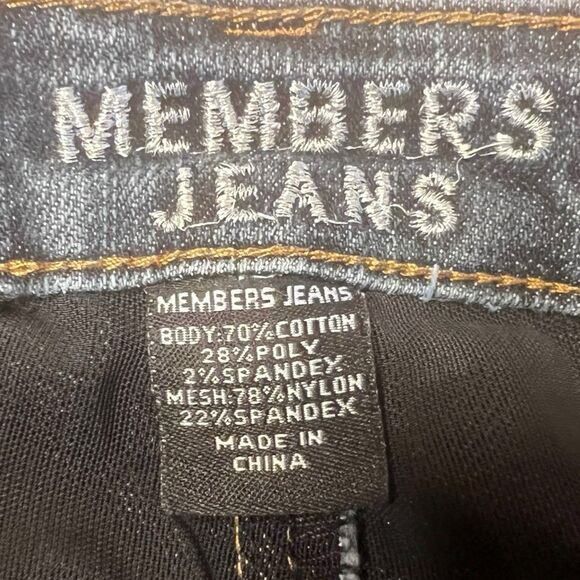 Members Jeans Bootcut Size 10 Women’s Stretch Dark Wash Denim Y2K Retro - Picture 3 of 10